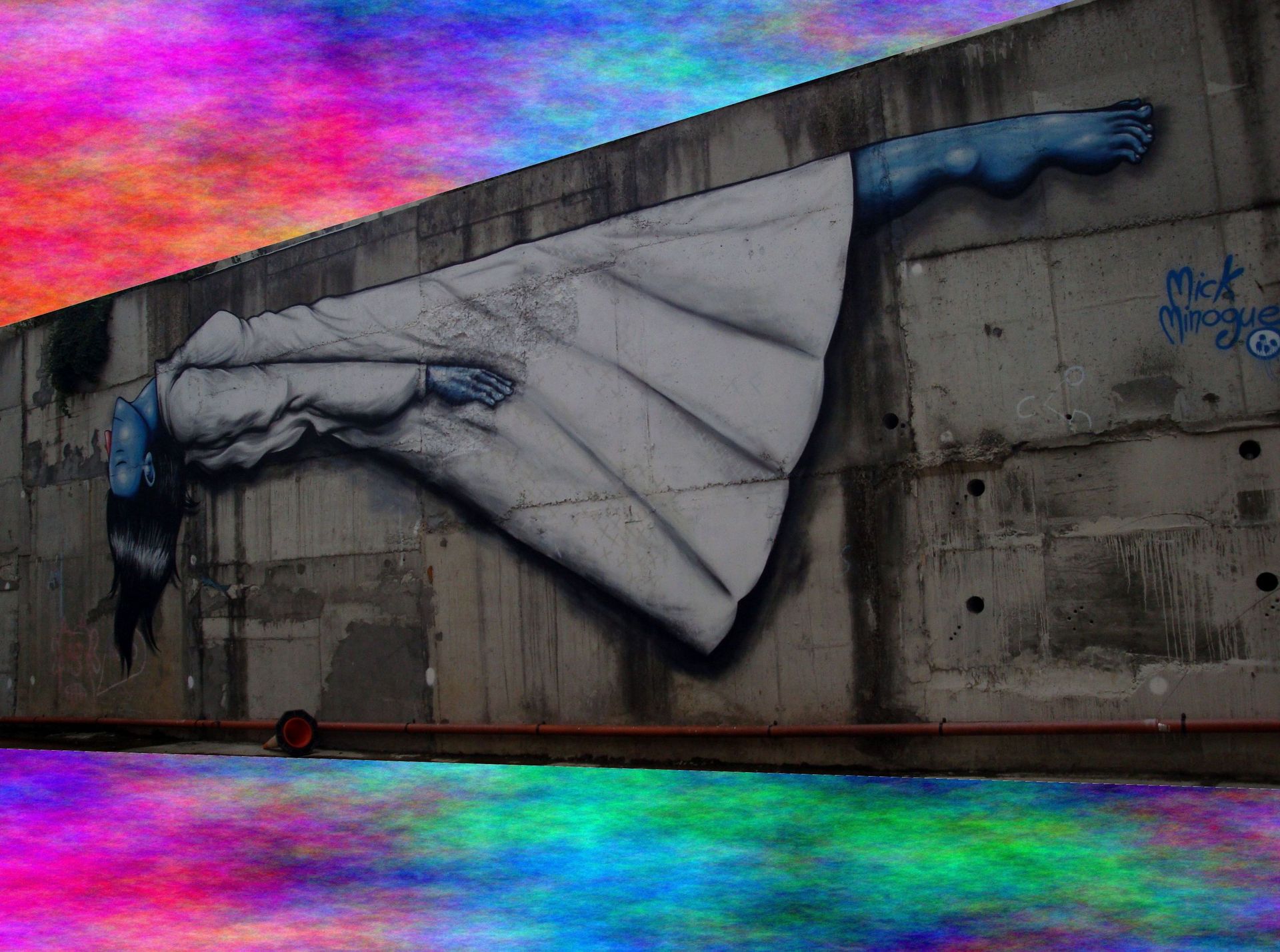 Graffiti noia levitant a Kilkenny